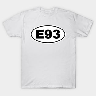 E93 3 Series Convertible Chassis Code Marathon Style T-Shirt